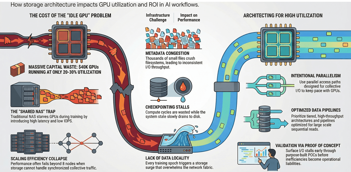 Solving Storage Bottlenecks in AI Workflows
